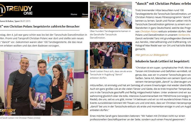 TRENDYone 072015  - dancit von Christian Polanc begeisterte zahlreiche Besucher